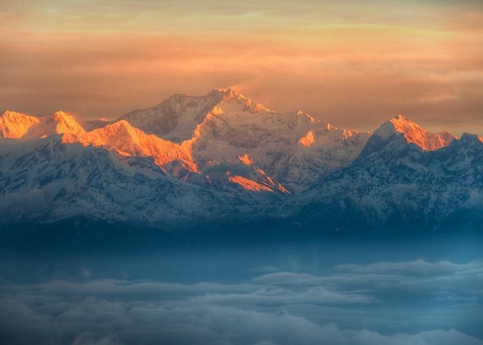 Tiger Hill View of Kangchenjunga peak from Tiger Hill, Darjeeling, West ... photo