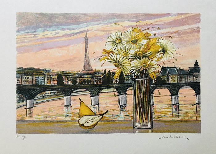 Le Pont des Arts ▷ Le Pont des Arts, Paris by Michel-Henry, 2000 | Print | Artsper photo