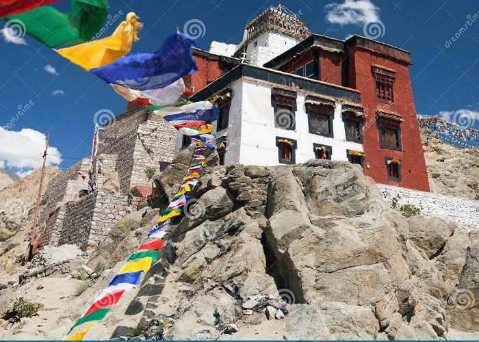 Namgyal Tsemo Gompa Namgyal Tsemo Gompa Prayer Flags Leh Ladakh Stock Photos - Free ... photo