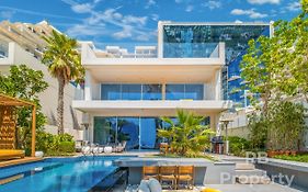 Five Palm Beach Villa - Three Floors, Private Pool, Jacuzzi Ντουμπάι Exterior photo