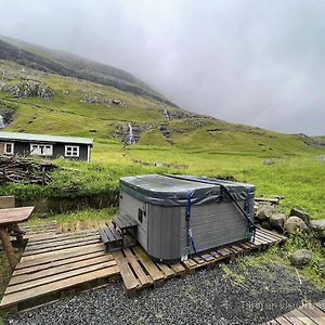 Turf House In Saksun With Panoramic View Βίλα Exterior photo