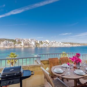 Blue Harbour Seafront 3 Bedroom Apartment, With Spectacular Sea Views From Terrace - By Getawaysmalta Σεντ Πόλς Μπέι Exterior photo