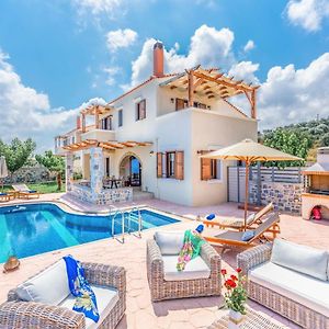 New Villa Kantifes 4 Families Or Couples With Private Pool & Bbq Κυριάννα Exterior photo