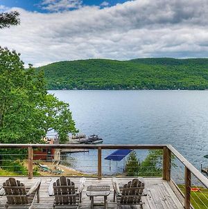 Waterfront Lake George Cabin Walk To Water Βίλα Exterior photo