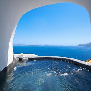 Elegant Santorini House Villa Horizon Caldera View-Outdoor Hot Tub Oia Θόλος Exterior photo