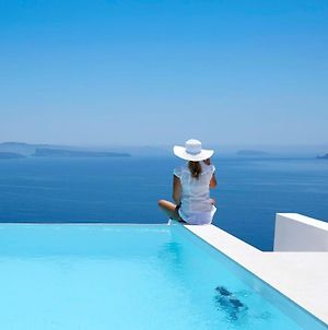 Elegant Santorini House Villa Serenity Caldera Viewoutdoor Hot Tub Private Pool Oia Θόλος Exterior photo