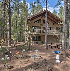 Pinetop Cabin With Deck, Fire Pit, Game Room And Views Indian Pine Exterior photo