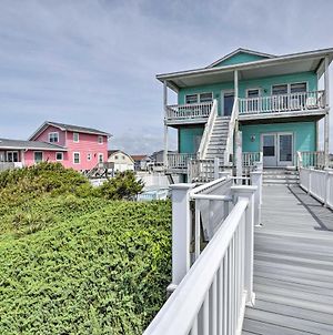 Large-Group Getaway - Beachfront Home With Pool! Holden Beach Exterior photo