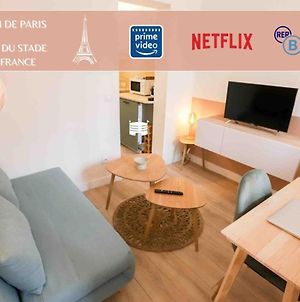 Appart' Hotel Pink Cosy 5Min Rer Proche Paris Ομπερβιλιέ Exterior photo