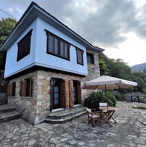 Cozy Blue Stone House With A Great Sea View. Βίλα Τσαγκαράδα Exterior photo
