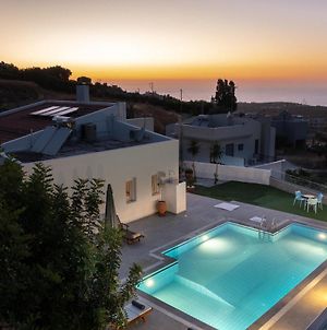 Felix Villa With Heated Pool And Amazing Sea View Αγία Παρασκευή Exterior photo