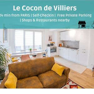 Le Cocon De Villiers, Between Paris & Disneyland - 2Min From Train Station - Free Private Parking Διαμέρισμα Exterior photo