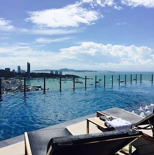超低价网红公寓base/顶楼无边海景泳池俯瞰芭提雅海湾全景 82788 Pattaya Exterior photo