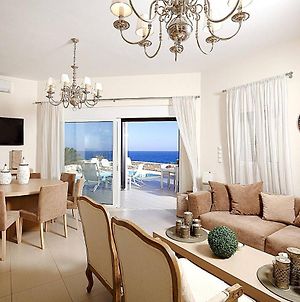 Luxury Villa Blanca With Sea View Πάνορμος Exterior photo