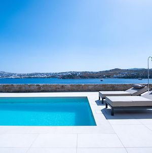 Myko Villa Private Heated Pool On Beach Ορνός Exterior photo