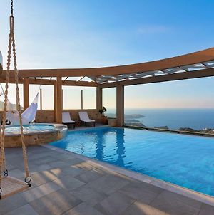 Minimalist Mediterranean Blue Key Villa With Sea View Infinity Pool Αγία Πελαγία  Exterior photo