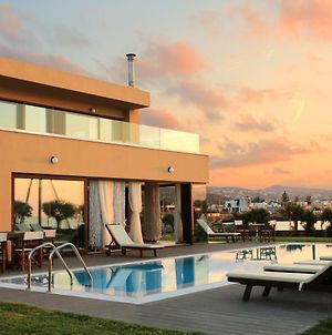 Kimona Villa Seafront Swimming Pool Jacuzzi 6 Bedrooms 21 Pax Kouvohori Villas Crete Kokkini Hani Exterior photo