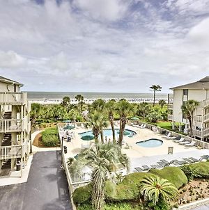 Oceanfront Condo Heated Pool And Steps To Beach! Hilton Head Island Exterior photo